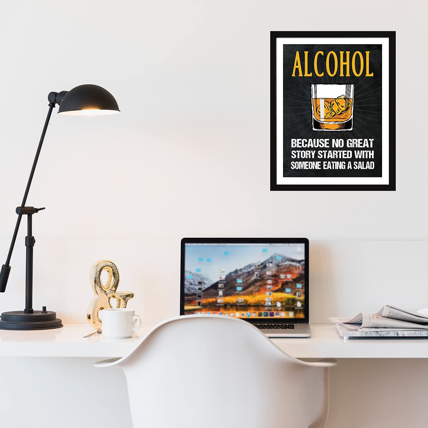 Chaka Chaundh - Alcohol Quotes Frames - Bar Quotes with Frames - Bar Quotes Frames - Bar Quotes for Poster Decor