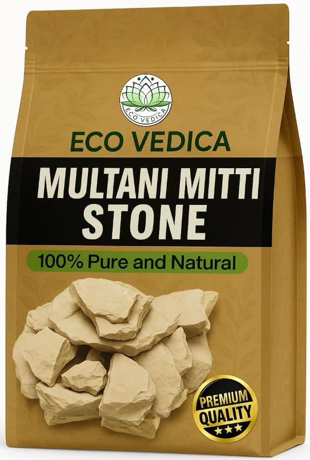 100% Pure Multani Mitti Stone (500gm) | Natural Fuller's Earth Clay for Face Pack, Skin Oil Control | For All Skin Types |