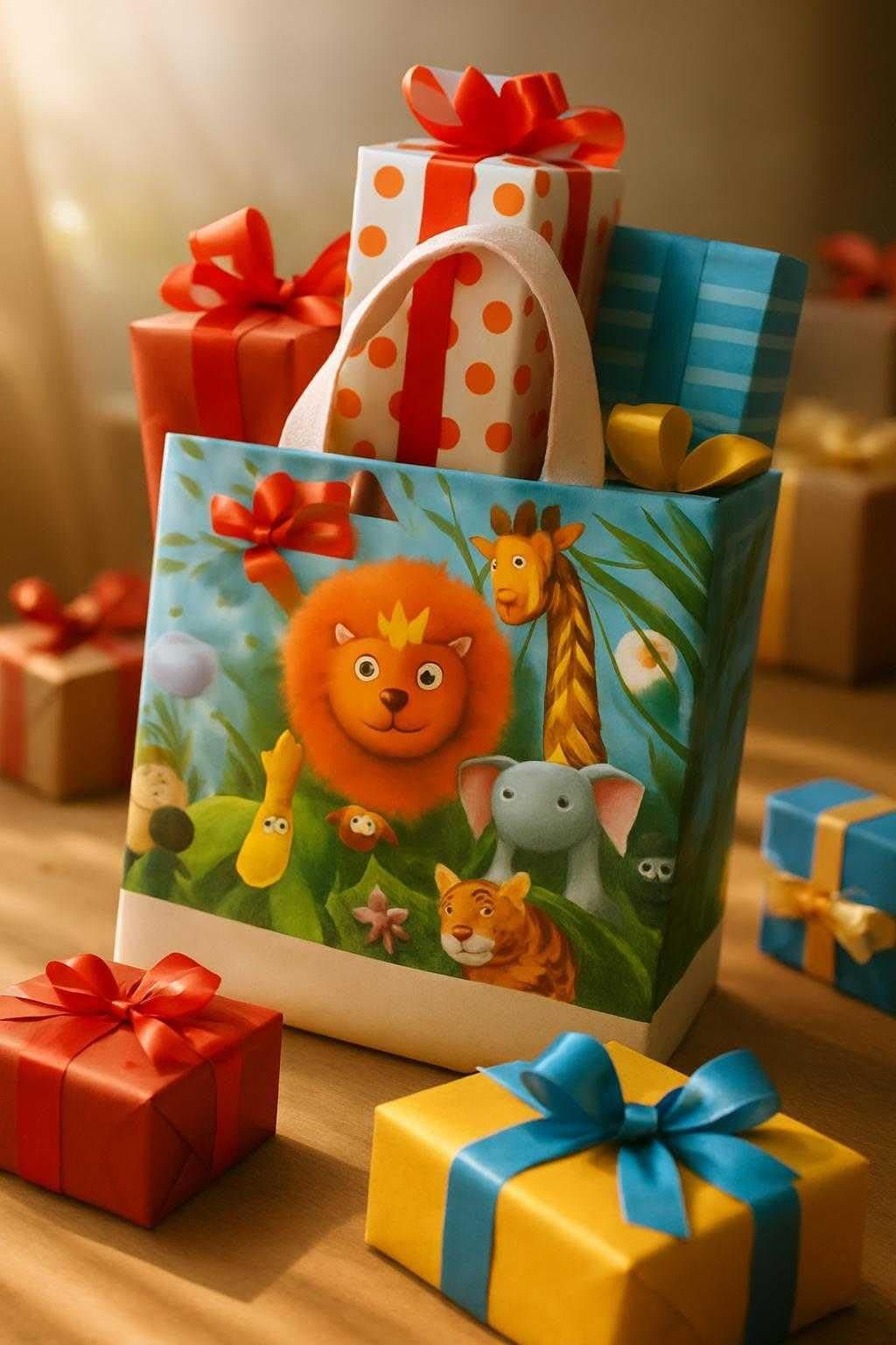 Chocozone Pack of 12 Non Woven Guddy Bags Party Favor Bag Birthday,Party Return Gift Bag Goody Bags for Return Gifts (30cm * 30cm)