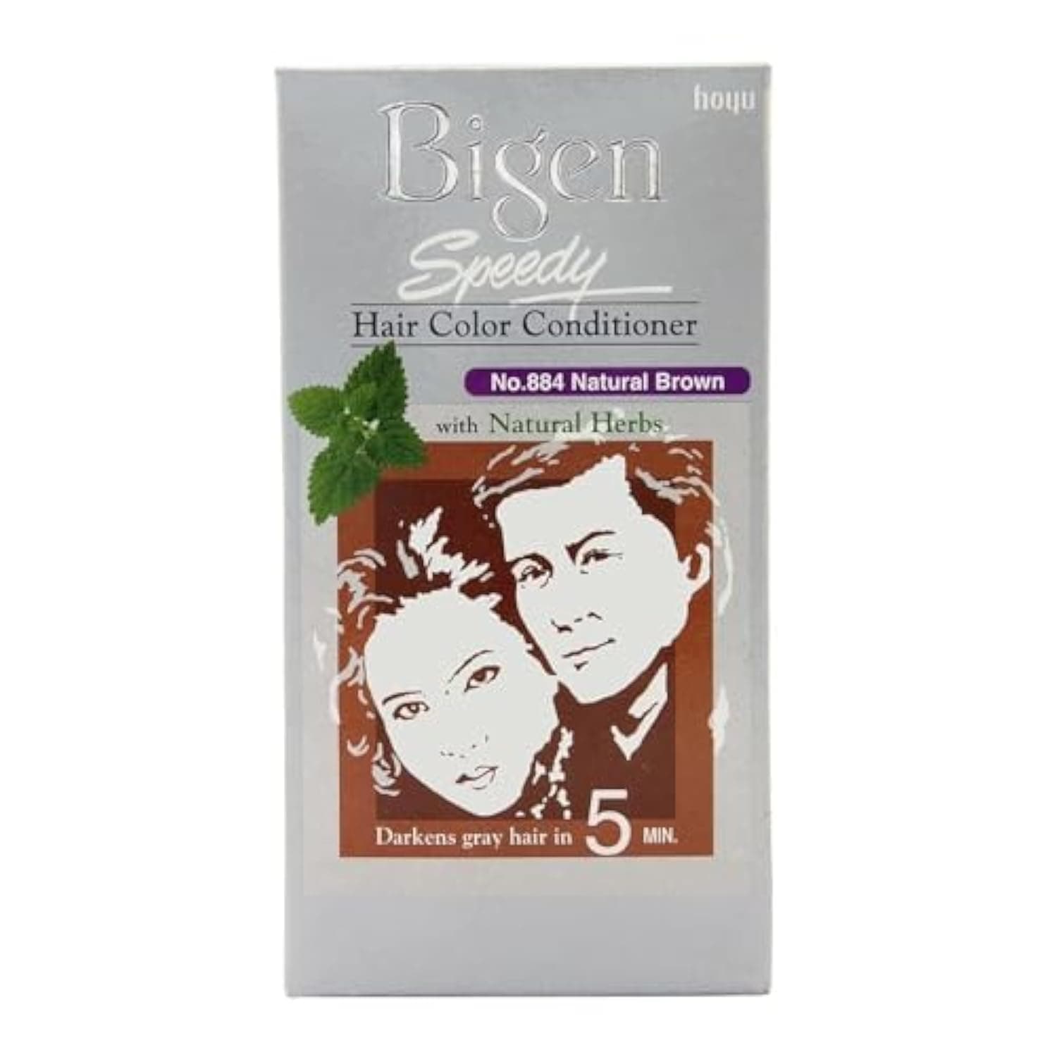 Bigen Speedy Hair Color, 884, 80gm (Natural Brown)
