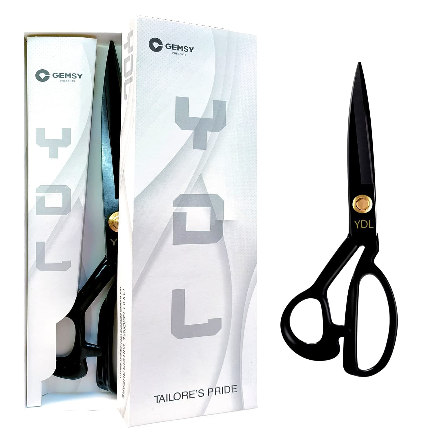 Jasol Tailoring Sewing Scissor For Fabric Cutting Professional Ultra Sharp Cloth Tailor Scissors Multipurpose Utility Dressmaker Leather Titanium Scissors Pack Of 1 Black