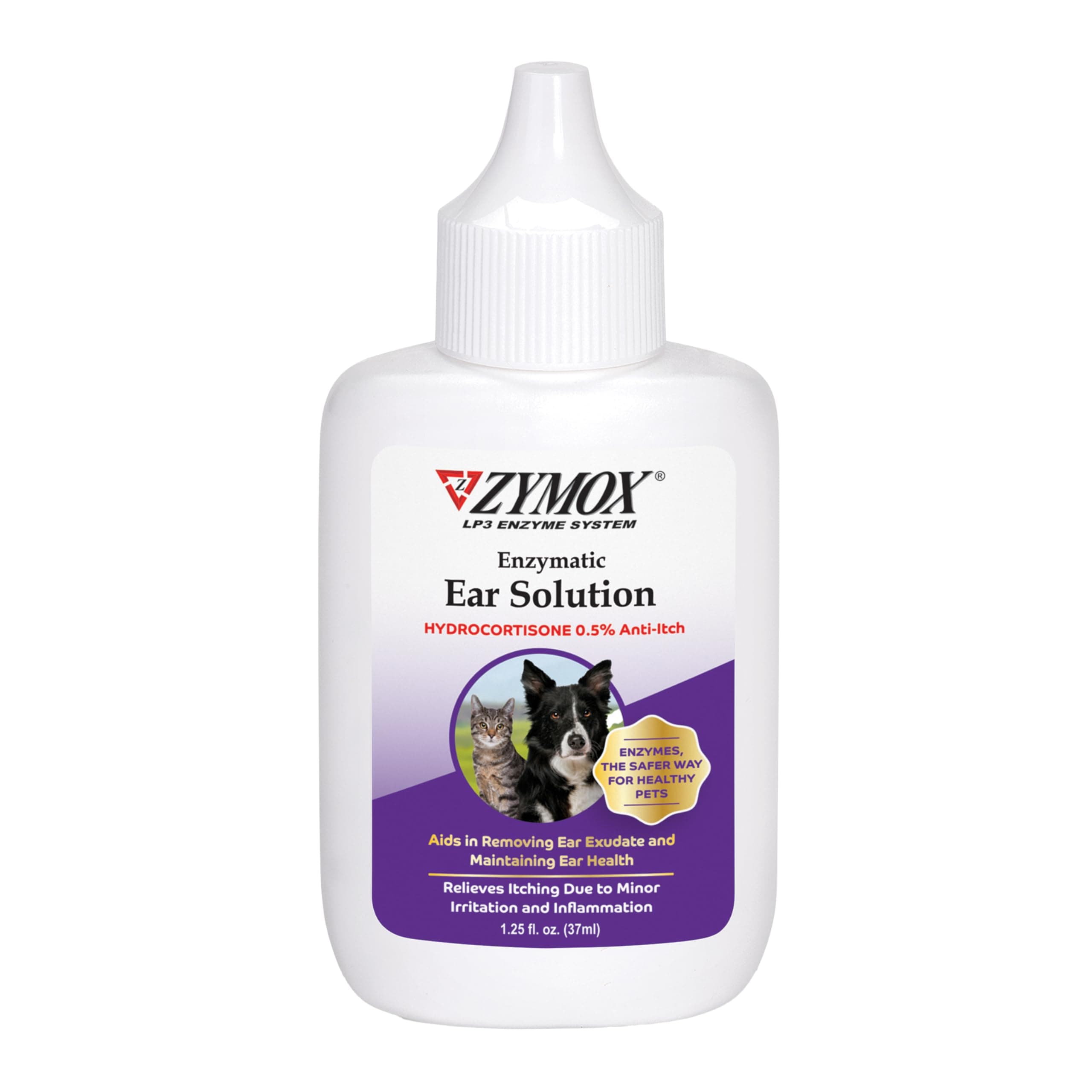 Zymox Ear Solution with 0.5-Percent Hydrocortisone, 1.25-Ounce