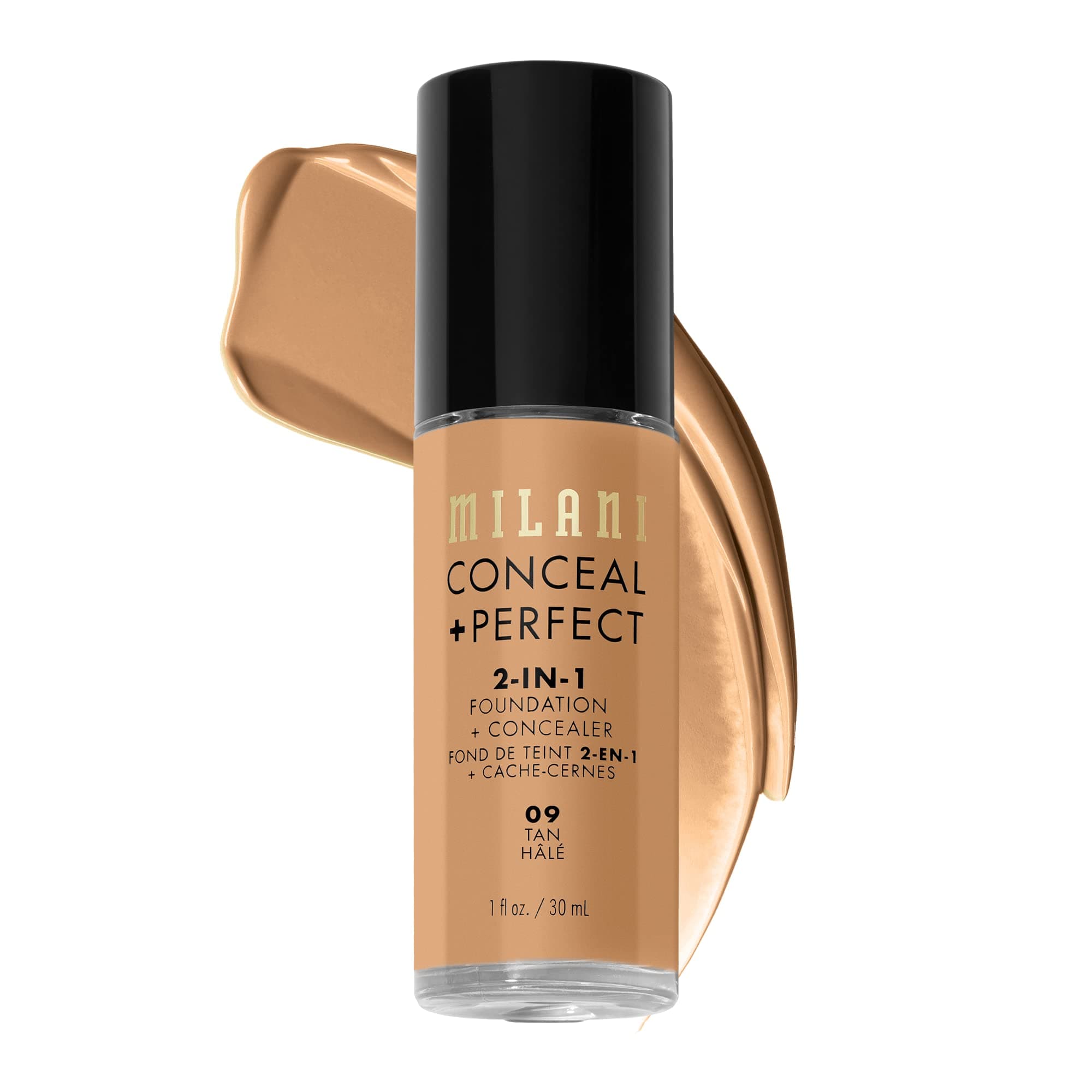 Milani Conceal + Perfect 2-In-1 Liquid Foundation + Concealer, Tan, 30 Ml
