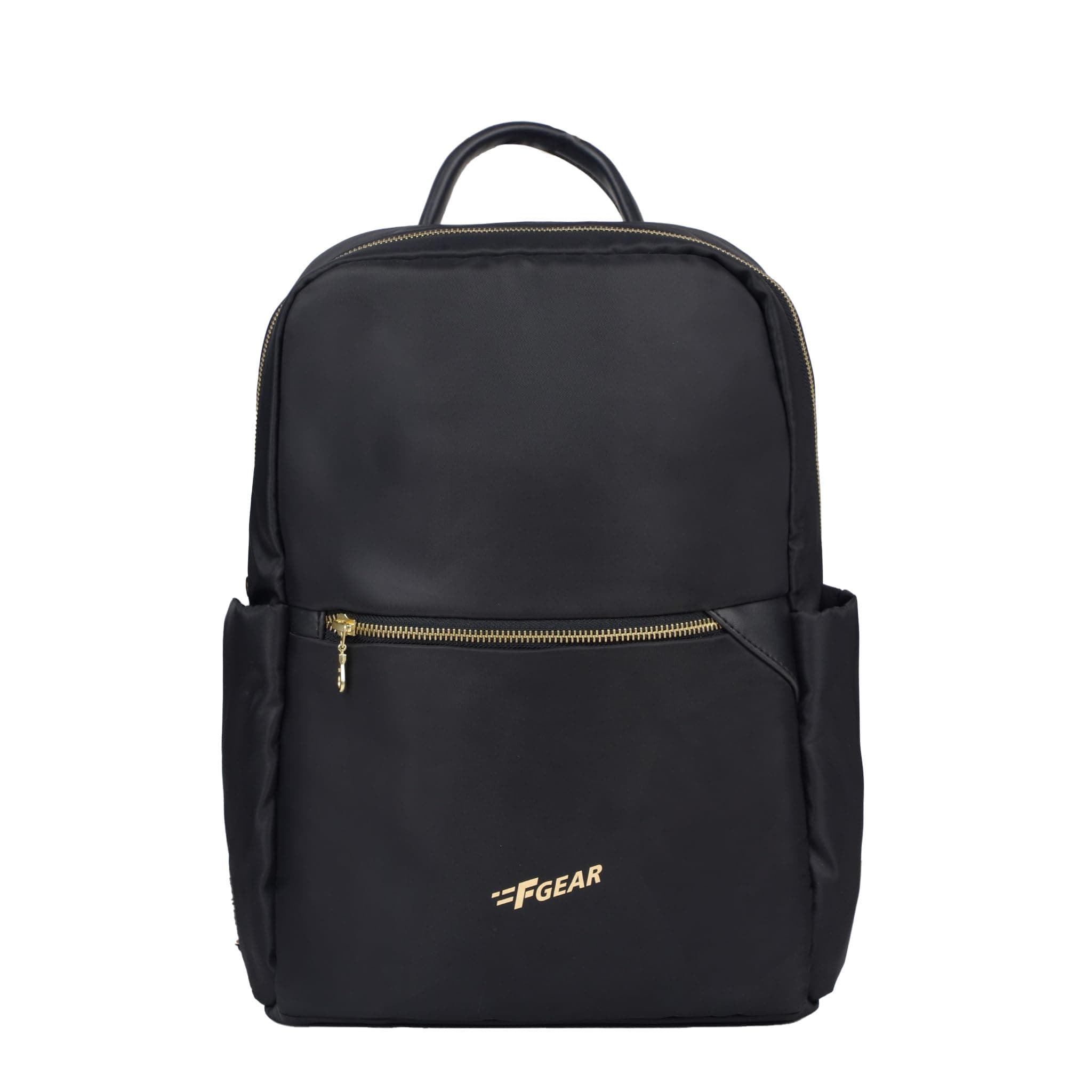 F Gear Jules Black 8L Premium Laptop Backpack with Luggage Strap | Compact, Lightweight & Durable, 1 Compartment & 1 Pocket | Water-Resistant Stylish Bag for Men & Women | Fits Upto 14 Inch Laptop