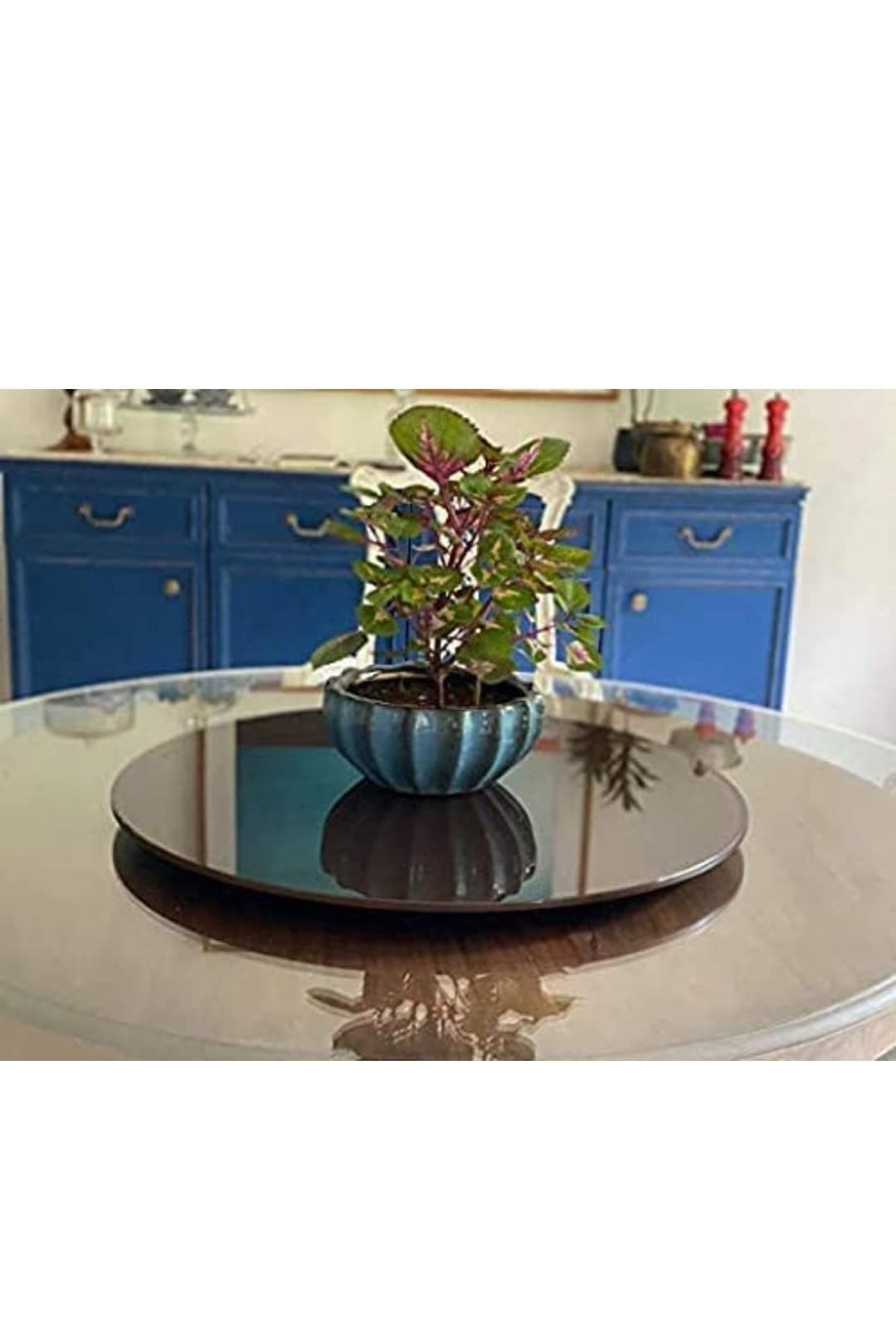 Revolving Glass Table Top (10mm Toughened Glass by KLM SYSTEMS)
