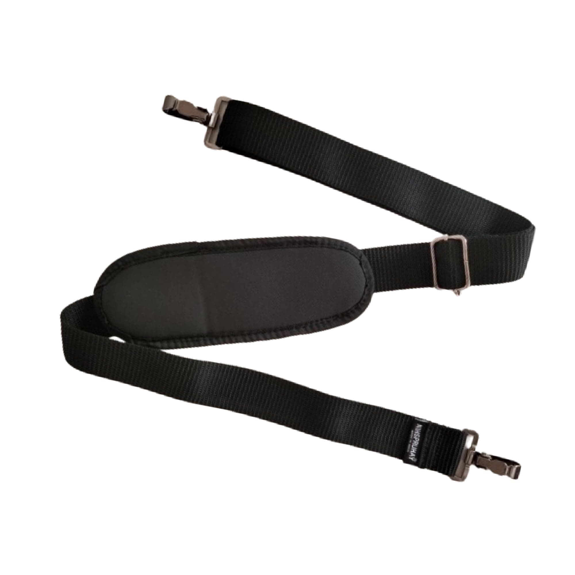 NIHSPRUHAY 59" Shoulder Strap Universal Replacement Adjustable Bag Straps with Metal Swivel Hooks for Laptop, Camera, Duffle, Sports, Travel, Messenger/Crossbody Bag (Black)