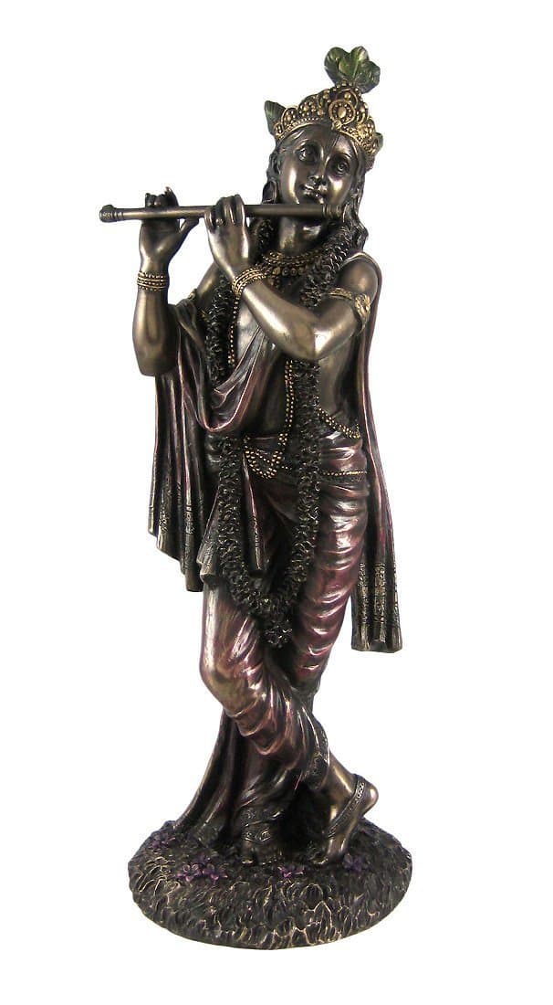 Krishna Hindu God of Love Divine Joy Statue Figure Figurine by Veronese