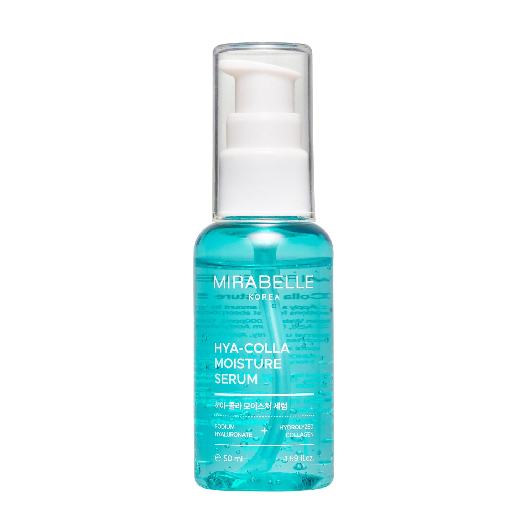 Mirabelle Korea Hyaluronic + Collagen Moisture Serum 50ml | Korean Skincare for Intense Hydration & Skin Firming | Collagen & Hyaluronic Acid | Fast Absorbing, Non-Sticky Formula |Suitable for All Skin Types | For Men & Women