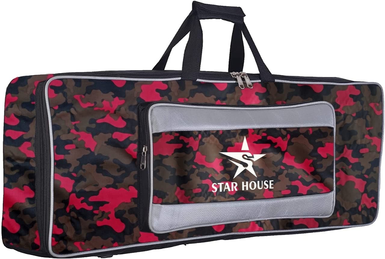 Star House Best 61 Keys Keyboard Bags/Covers to Safe for Piano to The Dust (RED Army)