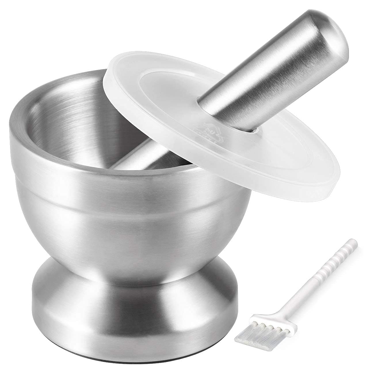 Tera 18/8 Stainless Steel Mortar and Pestle,Pill Crusher,Spice Grinder,Herb Bowl,Pesto Powder Food Safe ââ‚¬â€œ Gift Ideal, 1