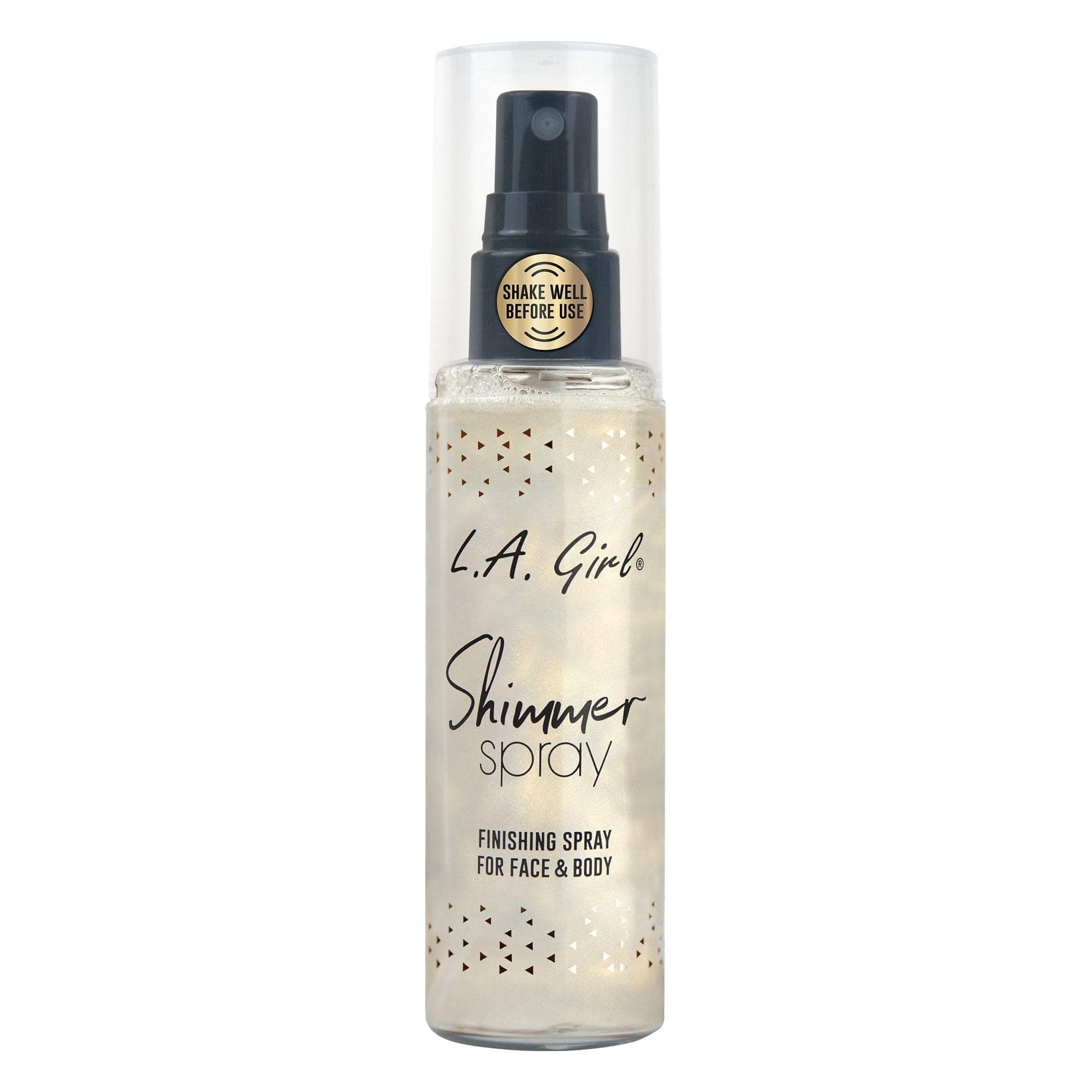 LA Girl Shimmer Spray – 80 ml | Shimmer Setting Spray with Illuminating Glow for Face & Body, Lightweight, with radiant glow and dewy finsih