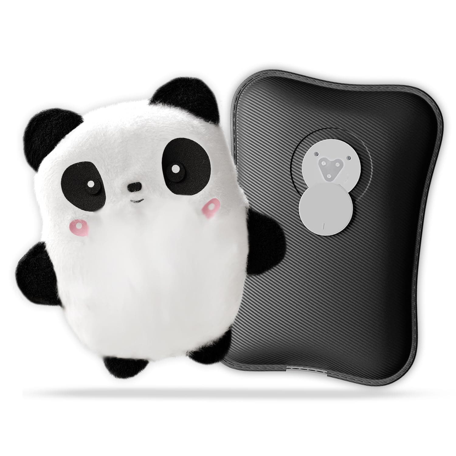 Lifelong Hot Water Bag with Panda Cover, 1L Cute Hot Water Bag with Hands Warmer Pocket, Removeable & Washable Soft Bag Cover, Helps Provide Warmth and Comfort (LLHC09)