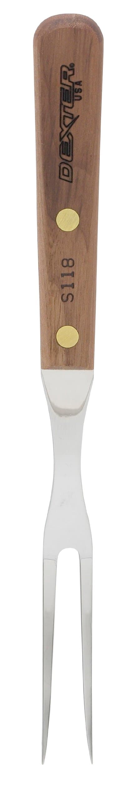 HIC Kitchen Dexter-Russell 10-1/2-Inch All-Purpose Fork, Stainless Steel with Walnut Handle, Made in USA