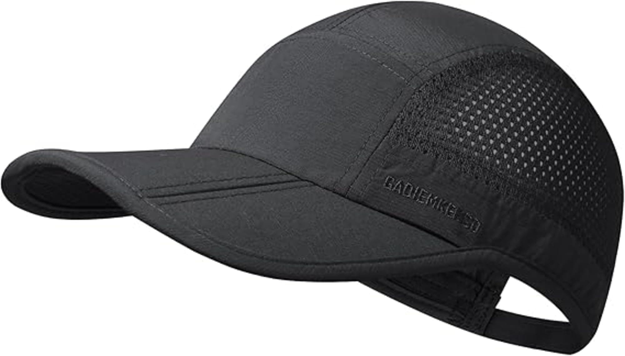 Aepigo Hat for Men Woman Sports Cap Sun Hat Quick Drying Soft Polyester Fiber Adjustable for Men and Women Black
