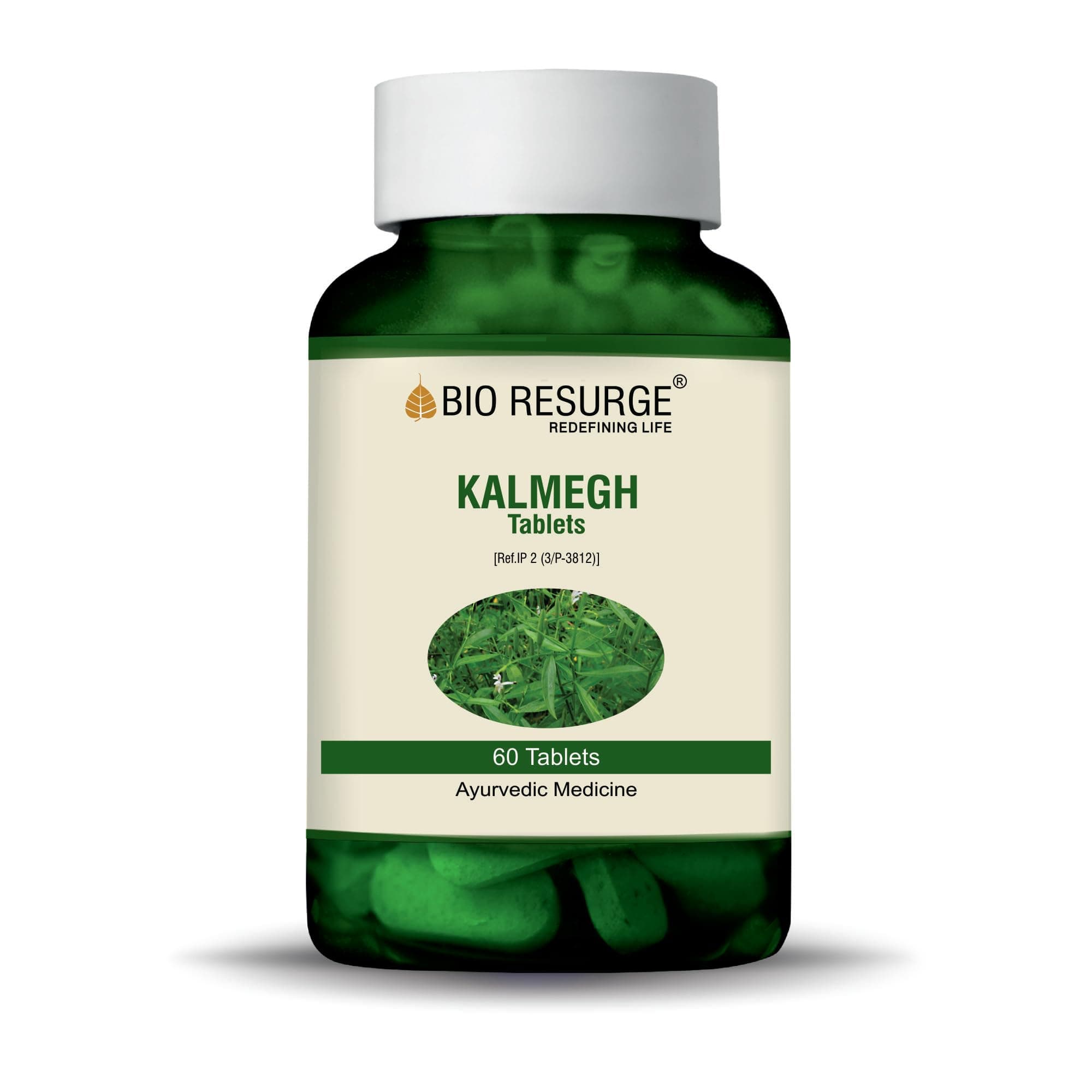 Bio Resurge Kalmegh Tablets 750mg – 60 Count | 100% Ayurvedic Natural & AYUSH Certified | Herbal Liver Cleanse | Supports Fatty Liver, Alcohol Impact Relief, Cirrhosis Care, Immunity & Digestive Wellness
