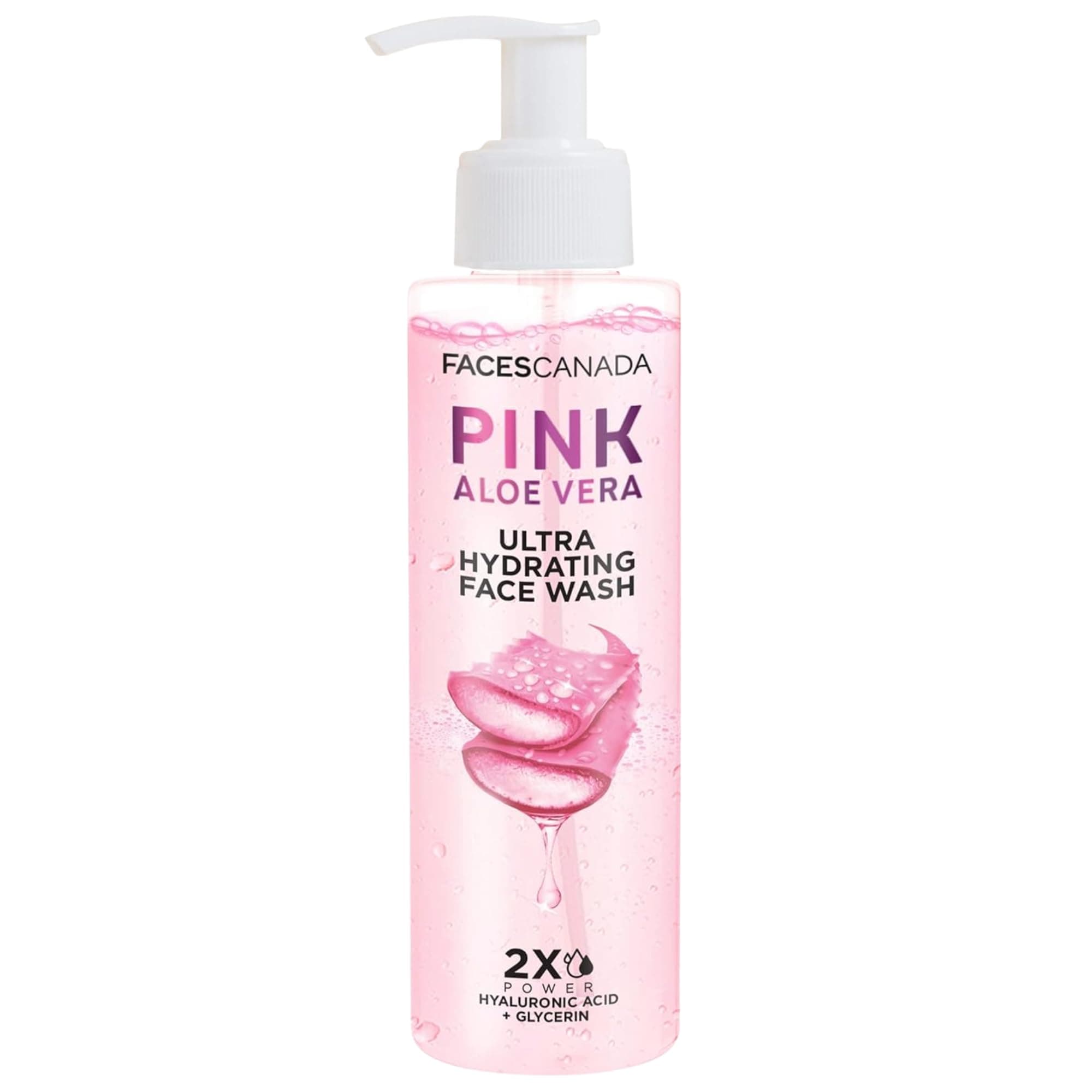 FACESCANADA Pink Aloe Vera Ultra Hydrating Face Wash, 100ml | Hyaluronic Acid, Honey & Glycerin | Glowing | Soothing | Non-Drying, Deep & Gentle Cleansing | No Parabens & Sulphates | Vegan