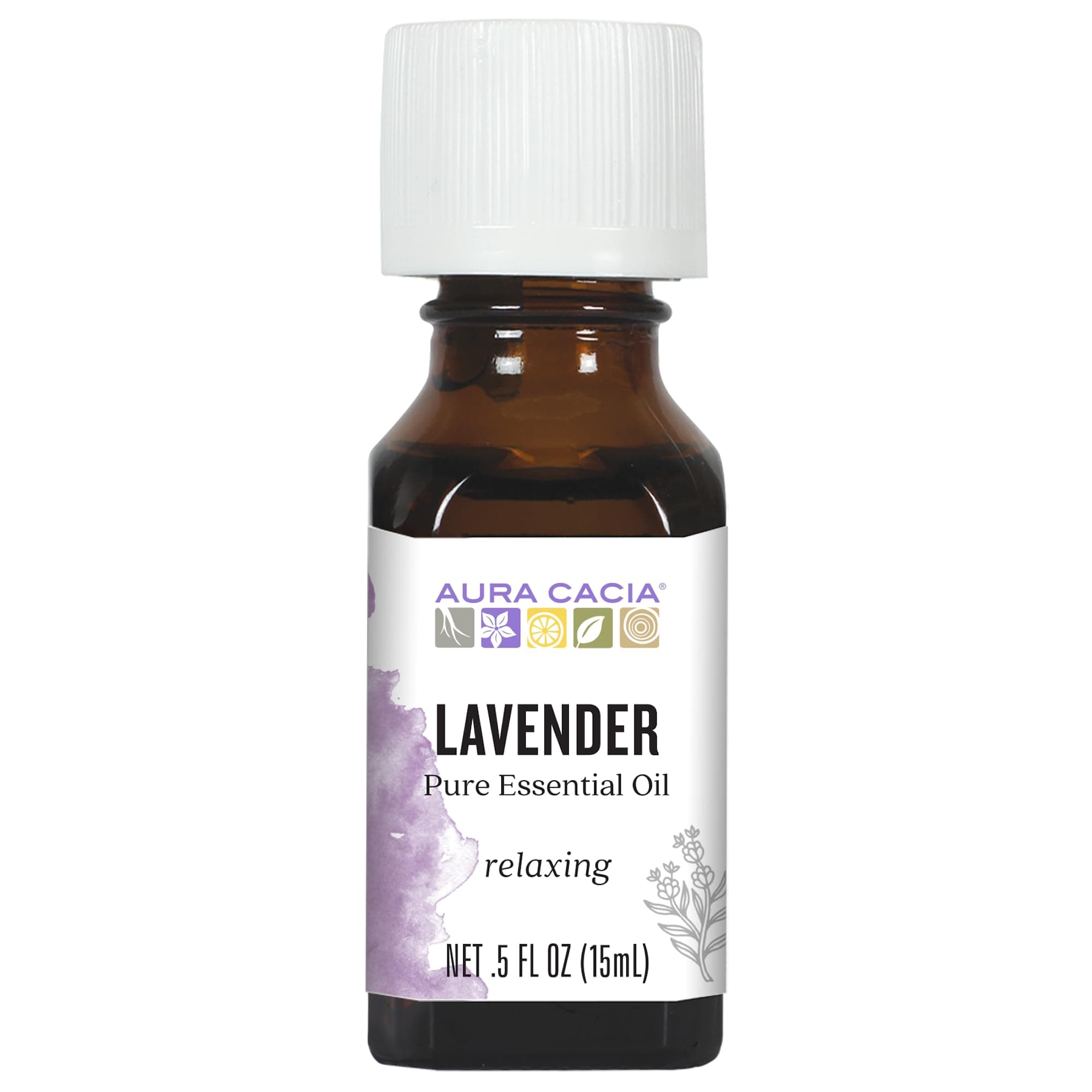 Aura Cacia Pure Essential Oil, Lavender, 0.5 Fluid Ounce by Aura Cacia