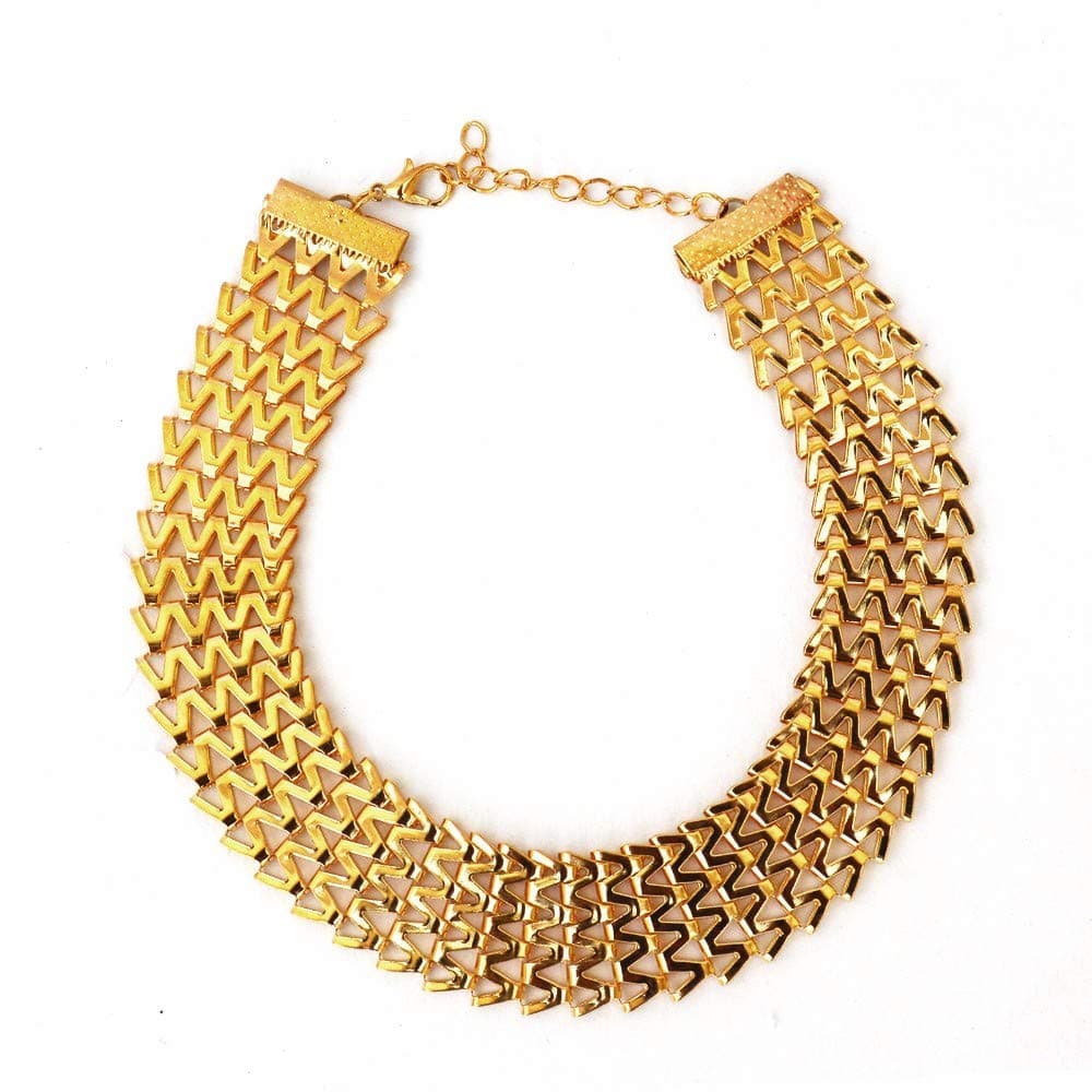 Joker & Witch Statement Gold Choker for women