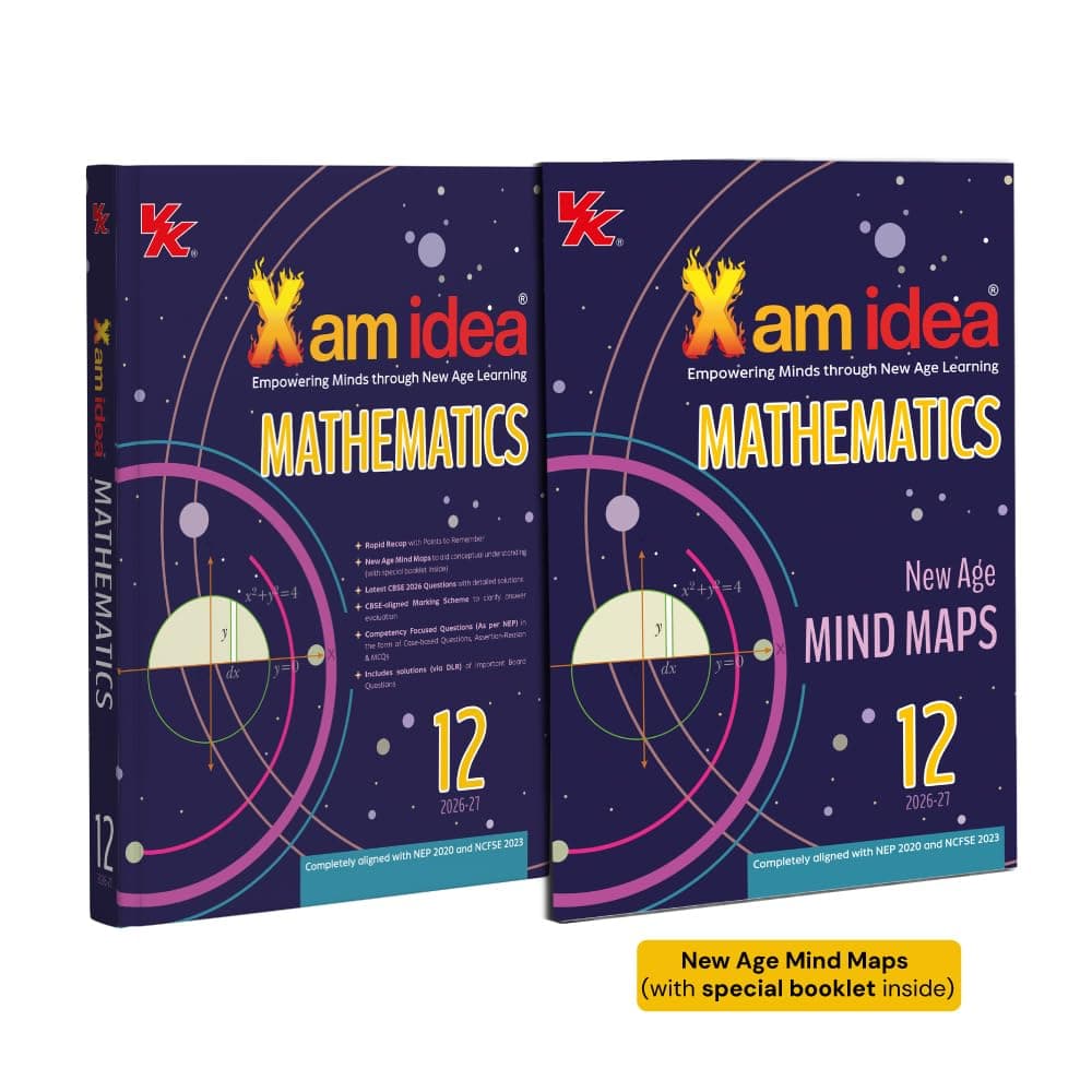 Xam idea Mathematics Class 12 | CBSE 2026–27 | NEP 2020 & NCF-SE 2023 Aligned | Mind Map | CBSE 2026 Questions | Competency-Based Questions | 2026 CBSE Exam Papers & Sample Paper