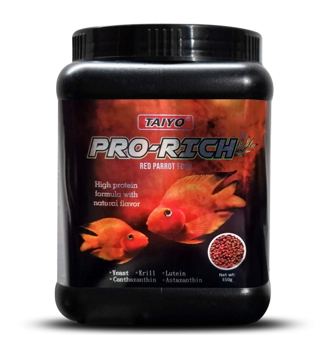 Taiyo Pro-Rich Red Parrot Pellet Young Fish SeaFood, 350 g