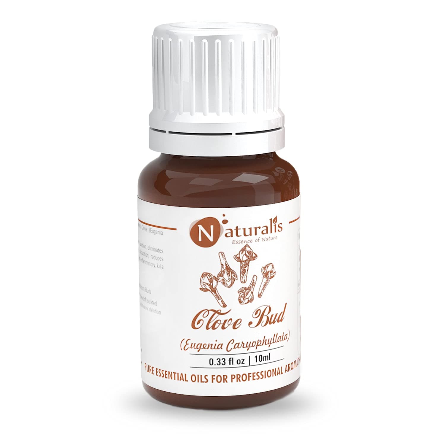 Naturalis Essence of Nature Clove Bud Essential Oil, Therapeutic Grade, for Hair Care, Acne, Healthy Teeth and Gums - 10ml