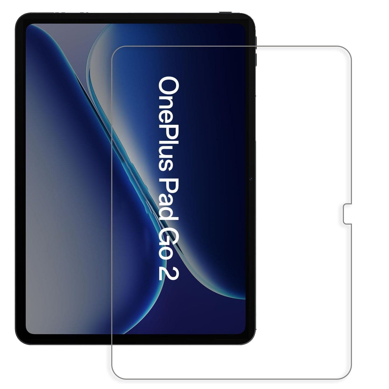 Tough Lee Tempered Glass Screen Guard Protector for Oneplus Pad Go 2 (12.1 Inch) Tablet (Anti Scratch, FingerPrint, SmudgeProof) (with Easy Installation Kit) (Pack of 1)