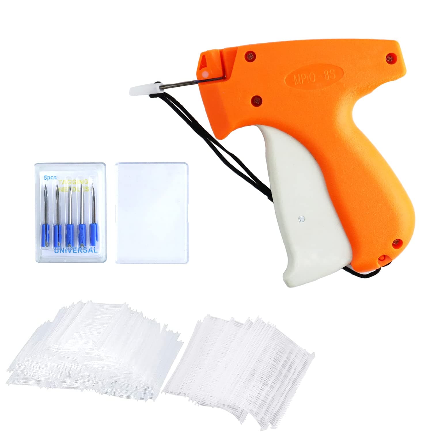 1 Set Clothing Tagging Gun, Standard Clothes Retail Price Tag Attacher Gun Set Kit with 5 Needles and 1000 Pcs 1.2'' Barbs Fasteners for Boutique Store Warehouse Consignment Garage Yard