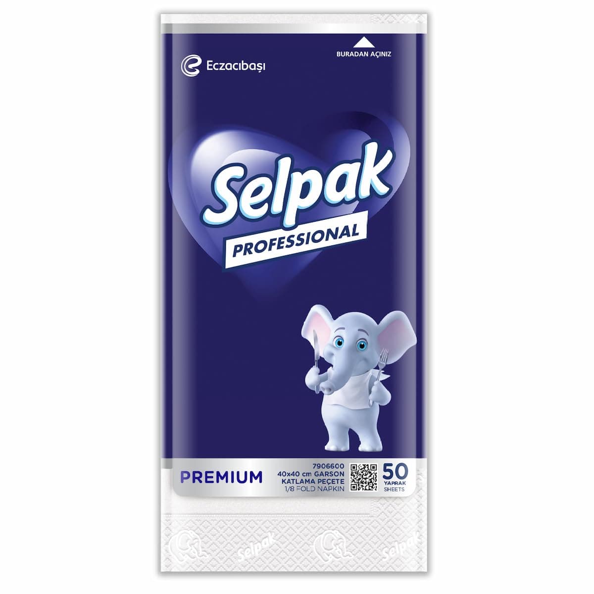 Selpak Dinner Napkin Tissue - 2Ply, 50 Sheets/Piece