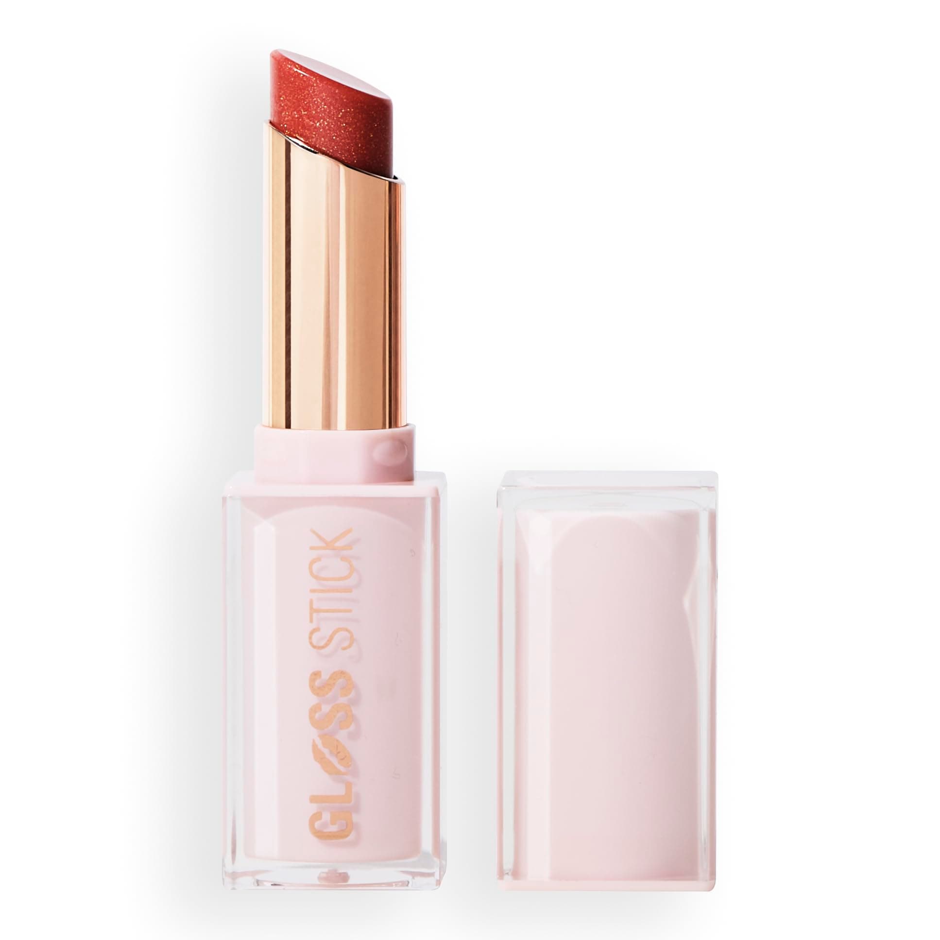 Revolution Pout Lip Gloss Stick – Shimmer Sugar Cookie Pink | Juicy Tint with Glossy Balm Finish | Moisturizing, Lightweight & Non-Sticky | Vegan & Cruelty-Free | 3g