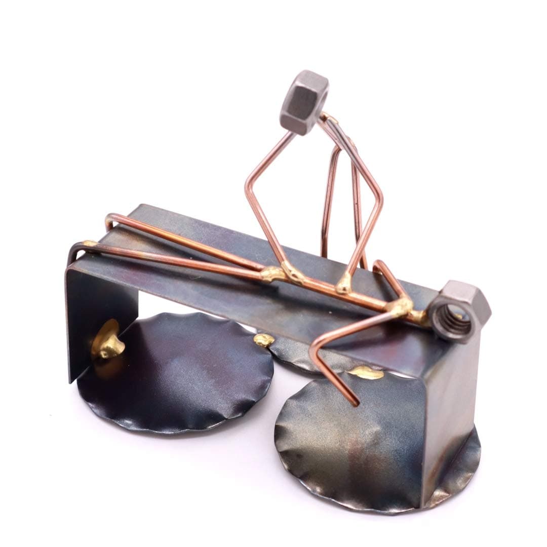 Rock Creek Metal Craft Chiropractor Handmade Metal Figurine - Bronze, Steel, Contemporary, Tabletop, Artisan/Distressed, Indoor, Healthcare Professionals, Christmas, Father's Day