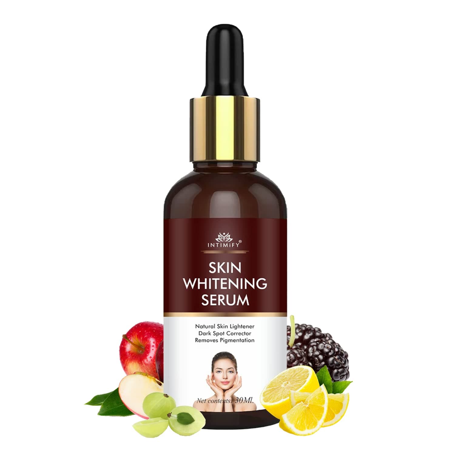 INTIMIFY Face Serum Vitamin C For Glowing Skin With Hylauronic Acid, Skin & Face Whitening and Brightening Serum For Pigmentation and Dark Spot For Women & Men 30 ml (Pack of 1)