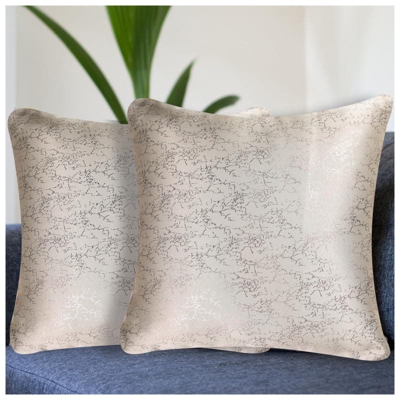 Vendola Polyester 250TC Sofa Cushion Pillow Covers, Multicolor, Set of 2 Ethnic Cushion Covers