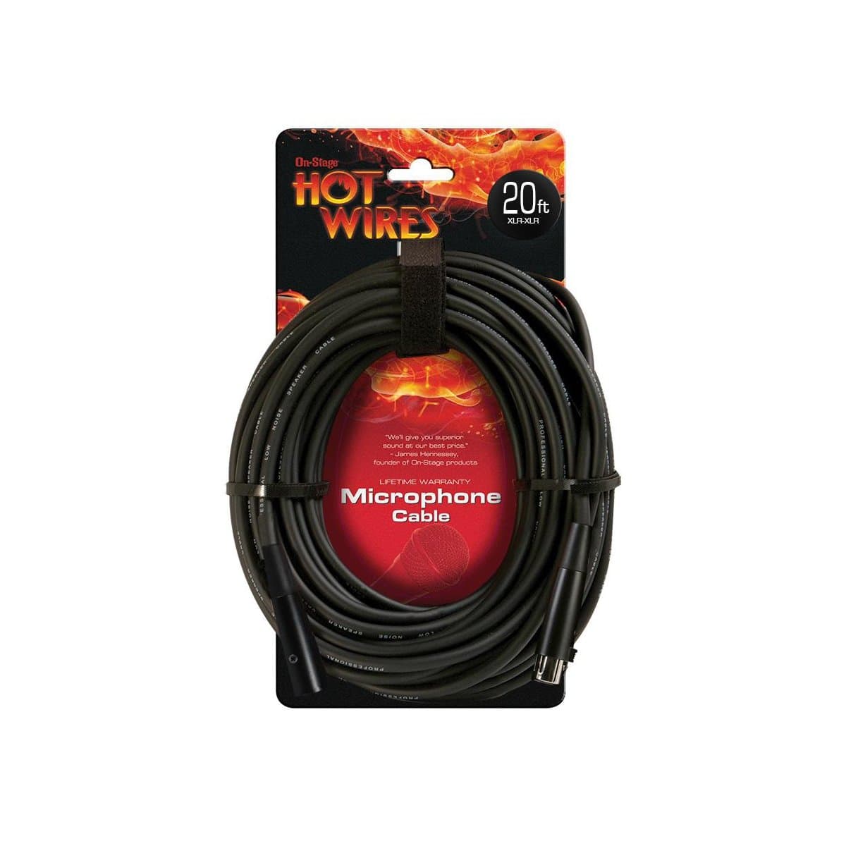 On-Stage 20' XLR-XLR Mic Cable
