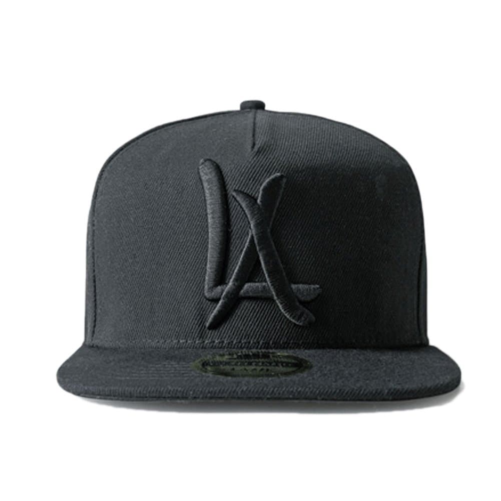 LEEYA N10 Punk Hip-Hop Baseball Cap Flat-Brimmed Hat Unisex (Black)