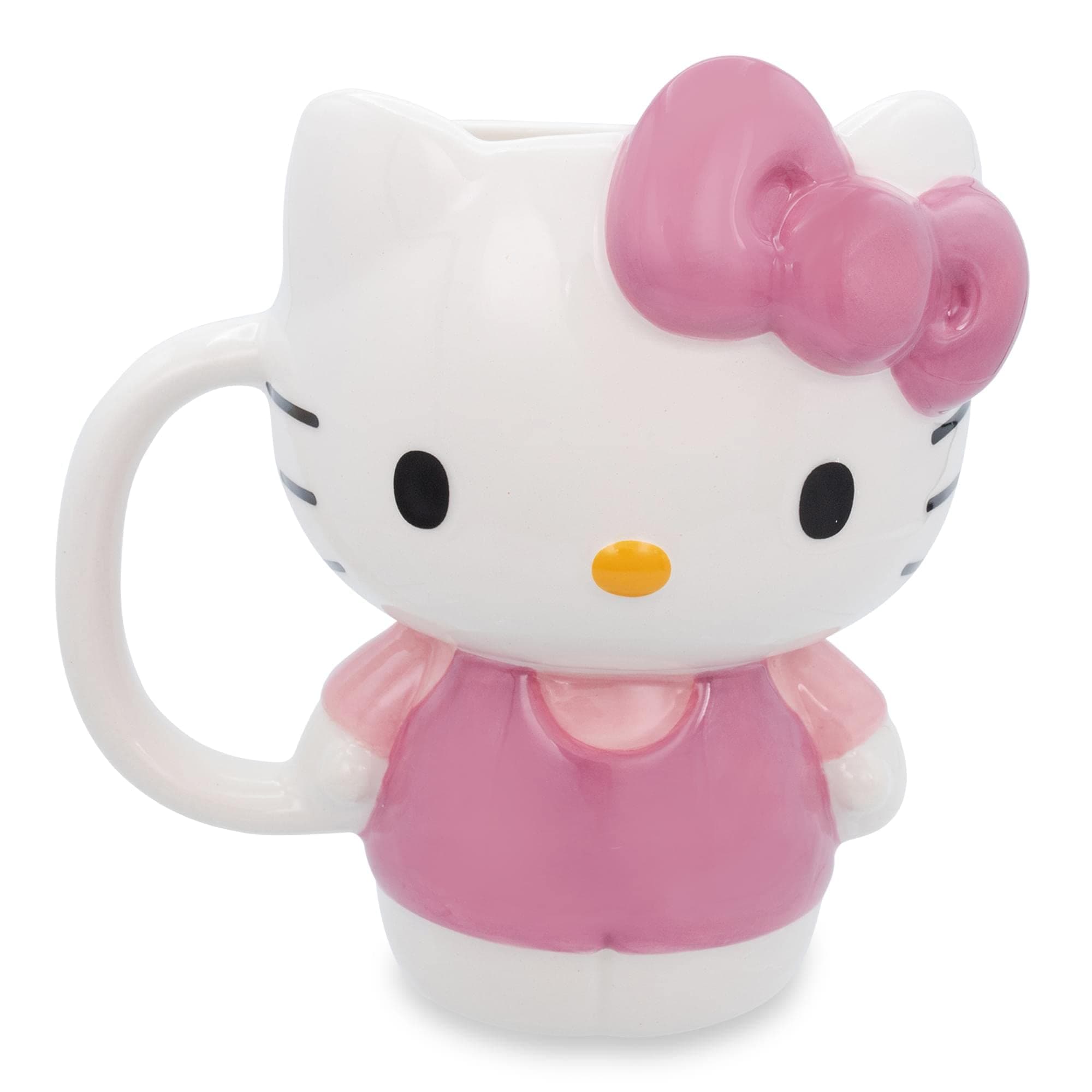 Hello Kitty Sanrio 3D Sculpted Ceramic Mug | BPA-Free Coffee Cup For Espresso, Caffeine, Cocoa