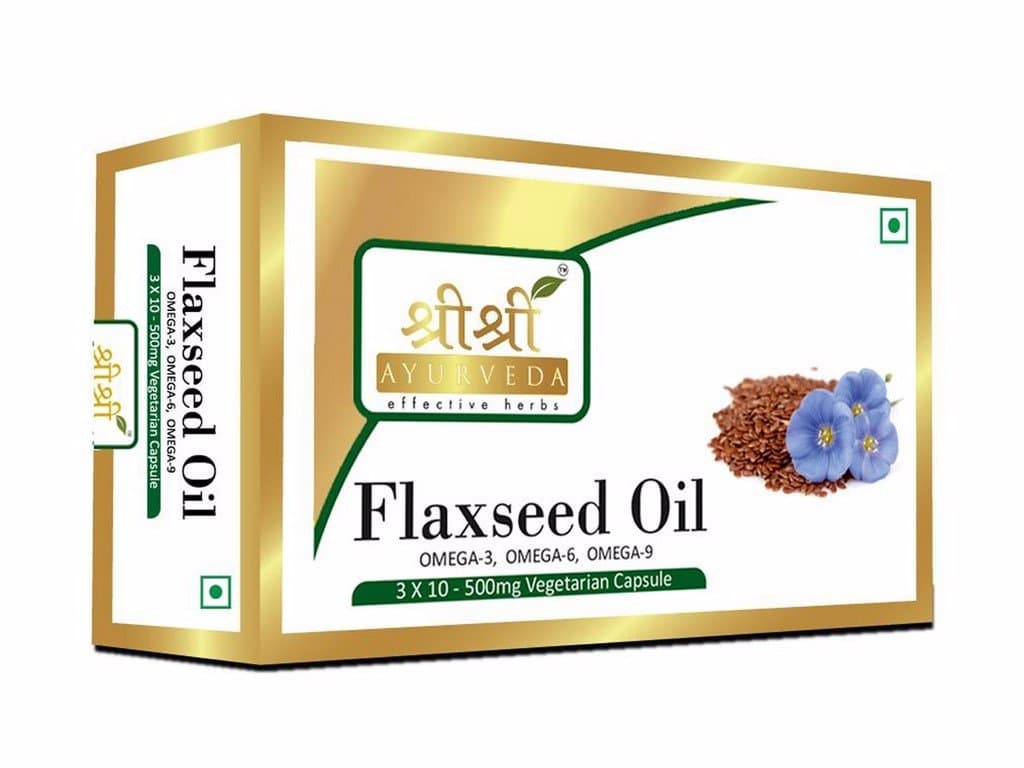 Sri Sri Ayurveda Flaxseed Oil Capsule (30 Caps)