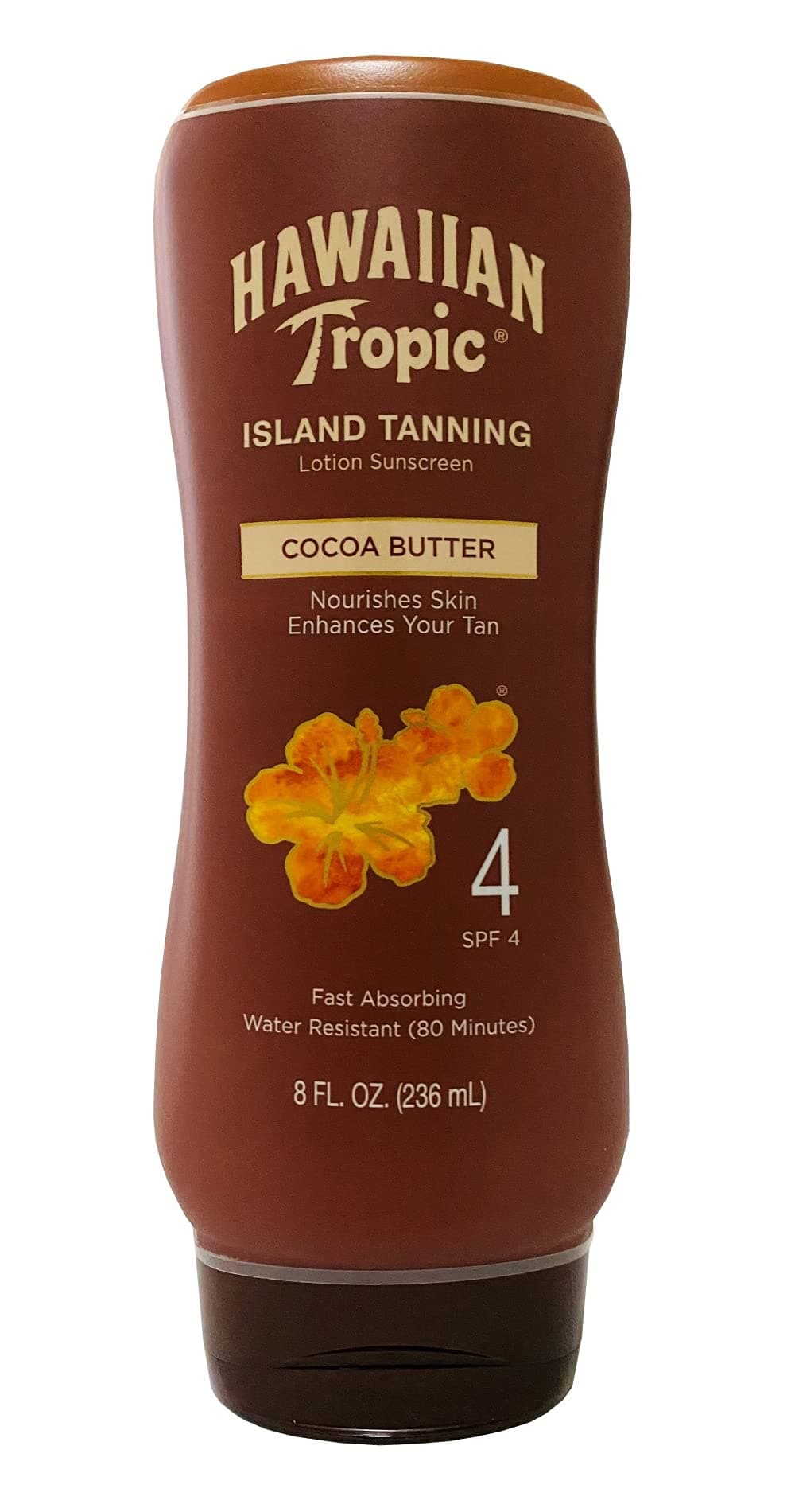 Hawaiian Tropic Tanning Lotion Spf#4 8oz (3 Pack)