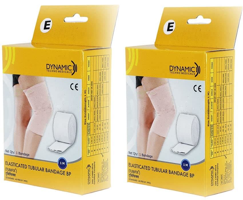 Elasticated Tubular Bandage Tubifix 1MTR, size :E (8.75 cm) … pack of 2