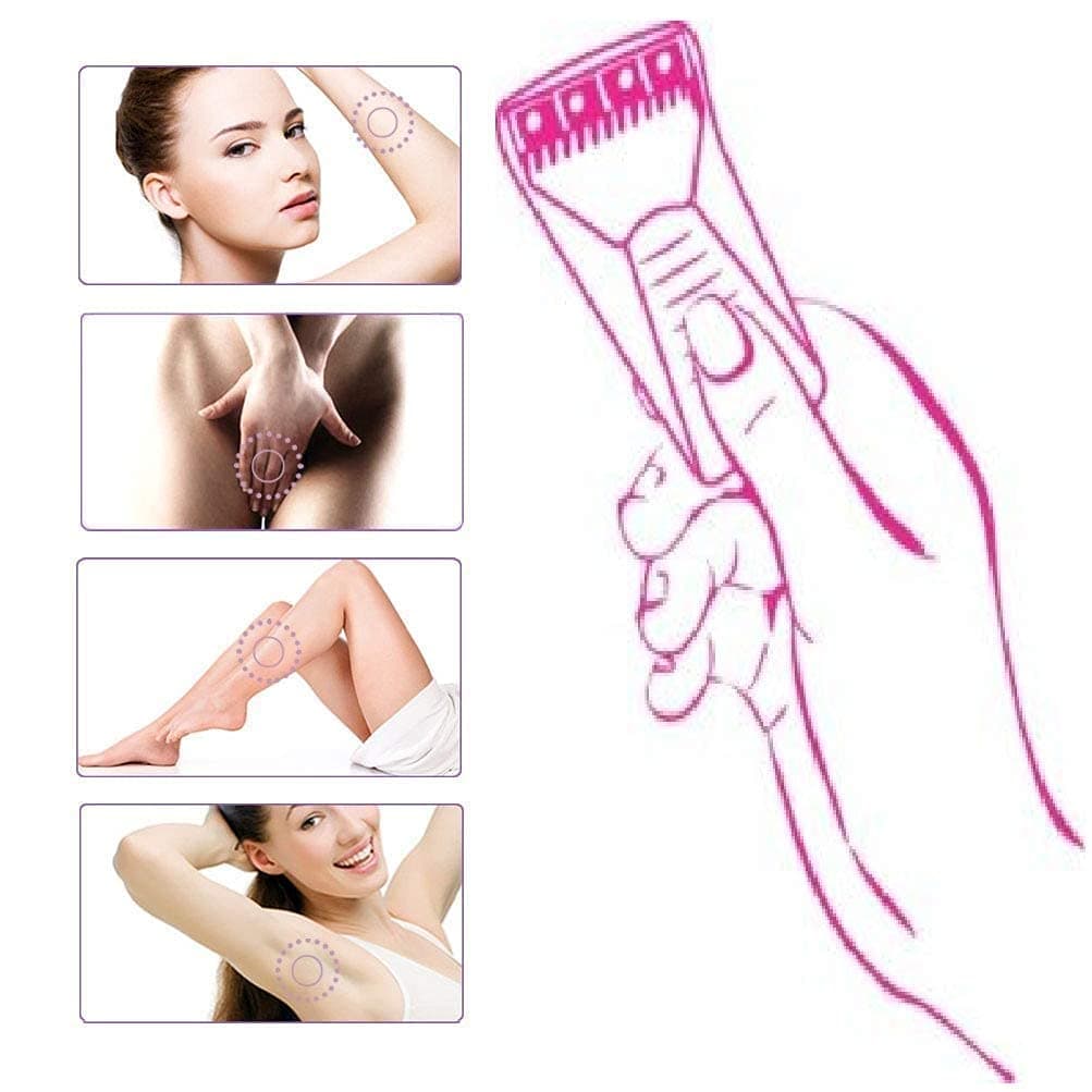 Haneez Women's Disposable Plastic Hair Razor & Bikini Shaving Razor For Women- Pack Of 1 (6 Pcs)