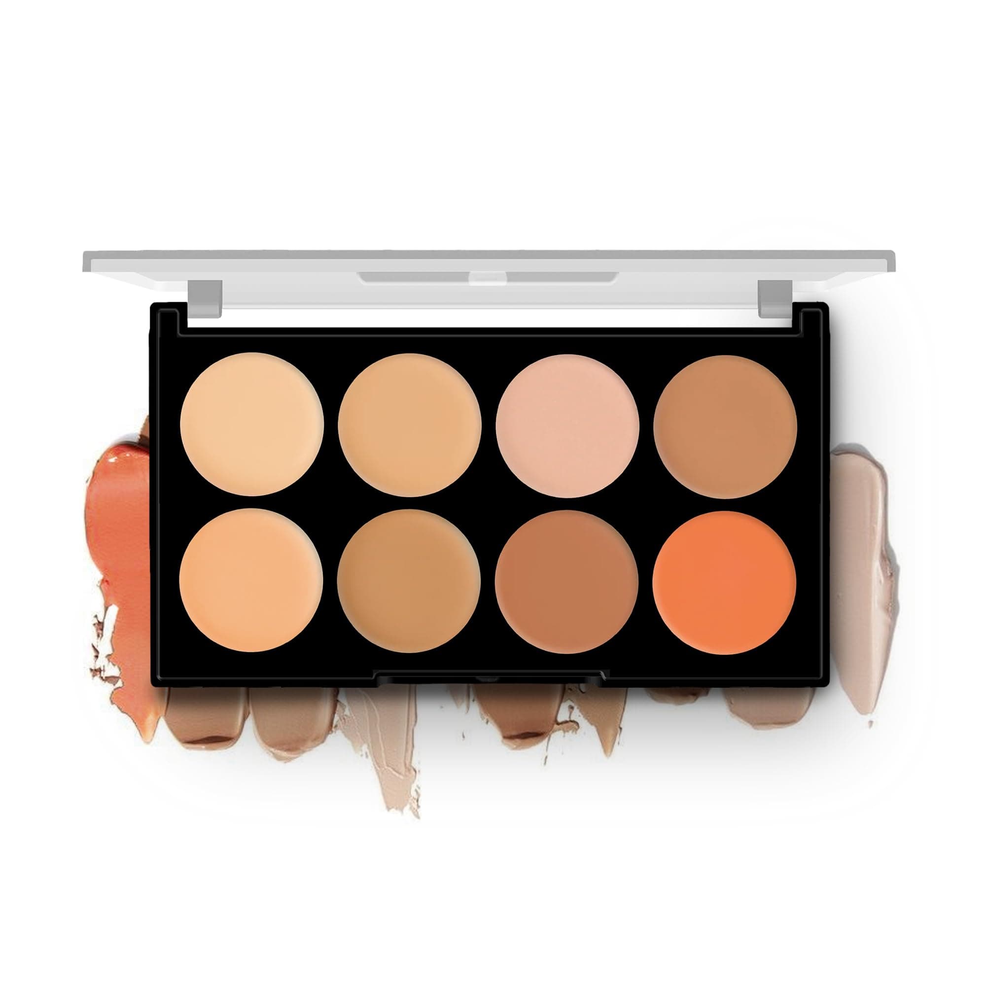 Hilary Rhoda Concealing & Contouring | 8 Shades in Palette | Colour Corrects with High Coverage | Face Palette | Hides Dark Spots & Pigmentation | Buildable Coverage | 12g