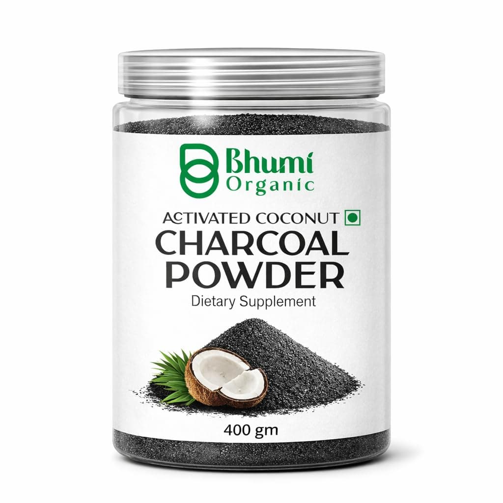 Bhumi Organic Activated Charcoal Powder (400g)