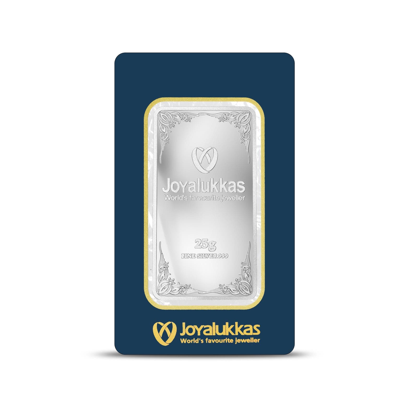 Joyalukkas 25 Gram (999 Purity) Blister Packed Silver Bar