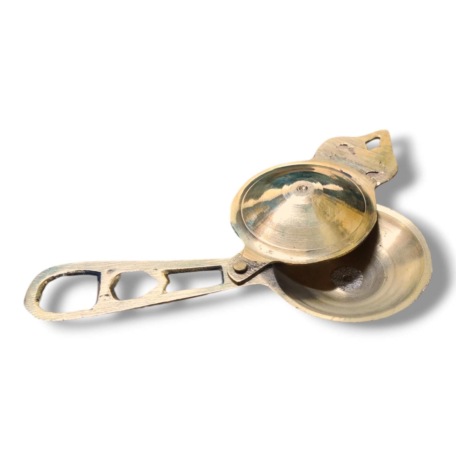 AgroCulture® Pure Brass Kajal Dani/Kajrota Holder (Pack of 1)