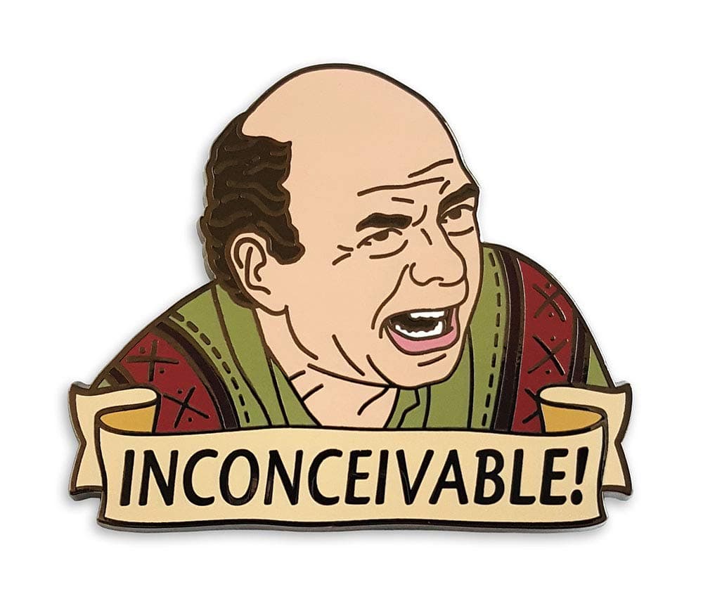 Pinsanity Funny Vizzini 'Inconceivable' Enamel Lapel Pin