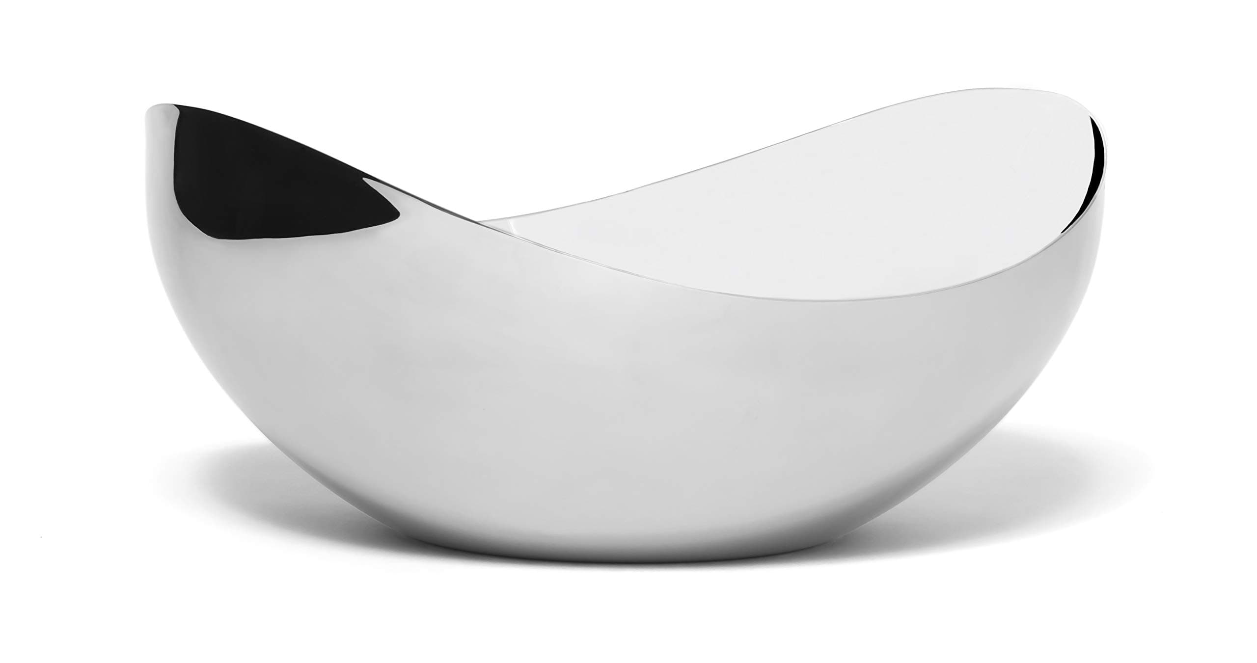 Lipper International Seascape Stainless Steel Large Wavy Bowl 11”, Mirror Finish