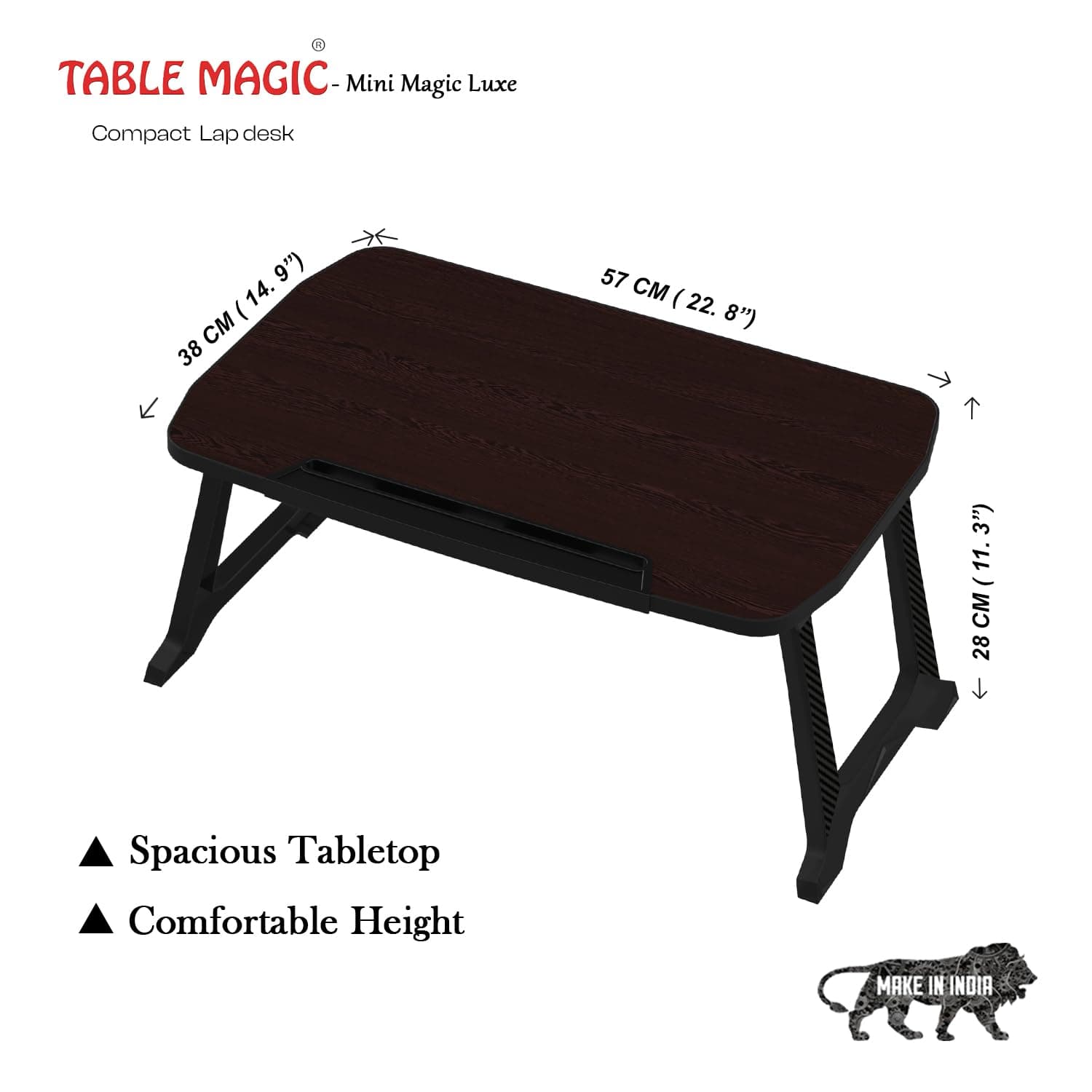 TABLE MAGIC® Mini Magic Compact Foldab Utility Table