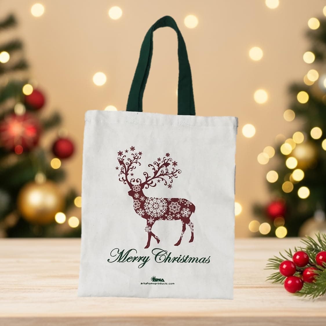 Arka Home Products Unisex Adult Canvas Reusable Shopper Bag (Off-White_Cgb001),Shopping Tote