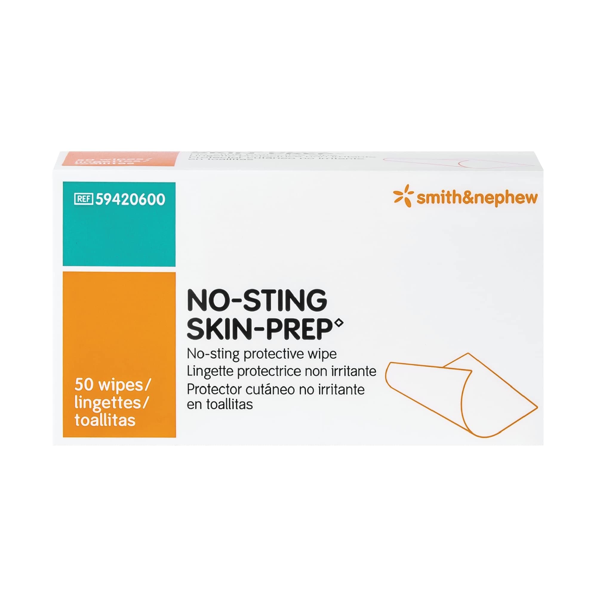 No-Sting Skin Prep Wipes 59420600 - Box of 50