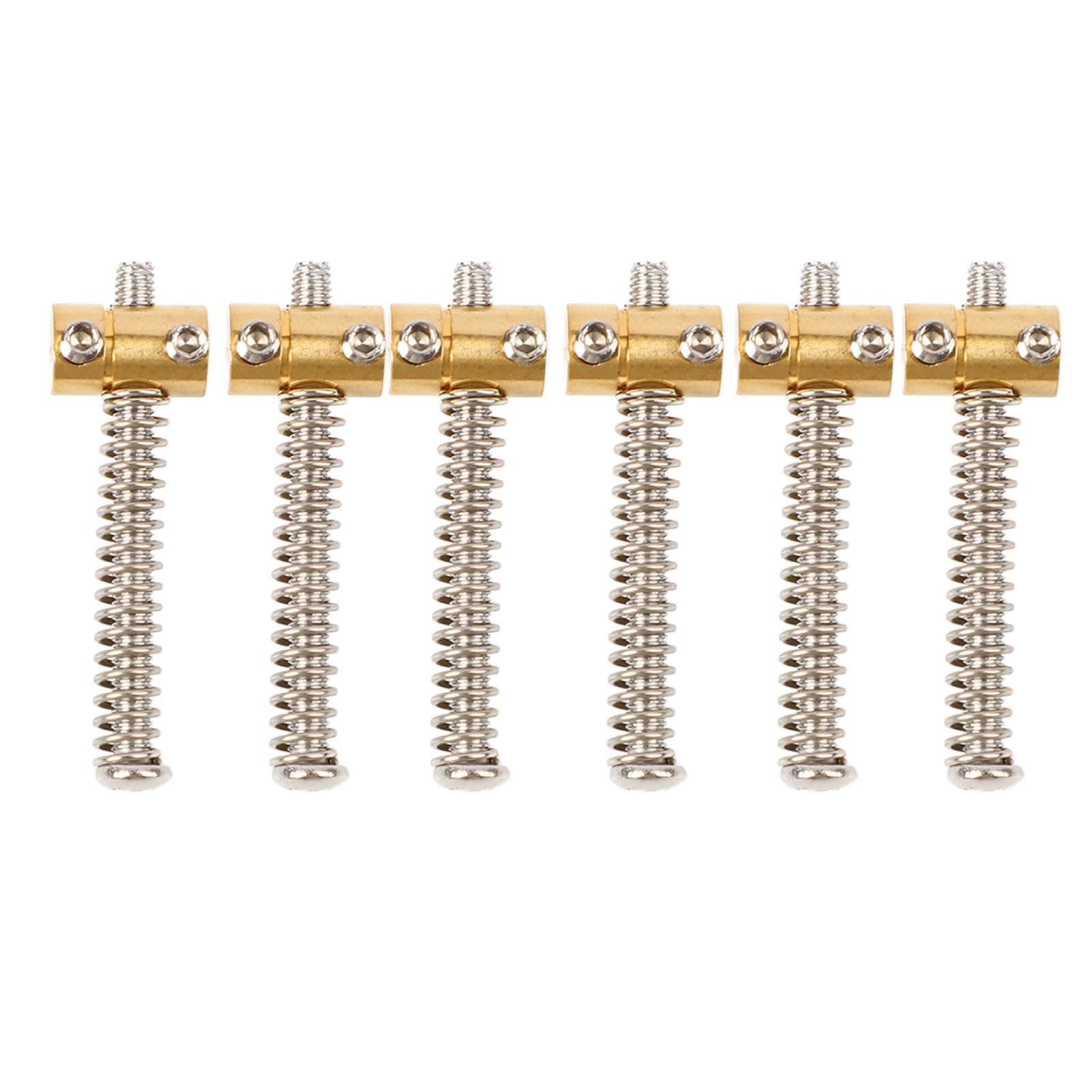 6Pcs Brass Compensated Saddles Guitar Saddles Set for TL Tailpiece Telecaster Electric Guitar Replacement Parts