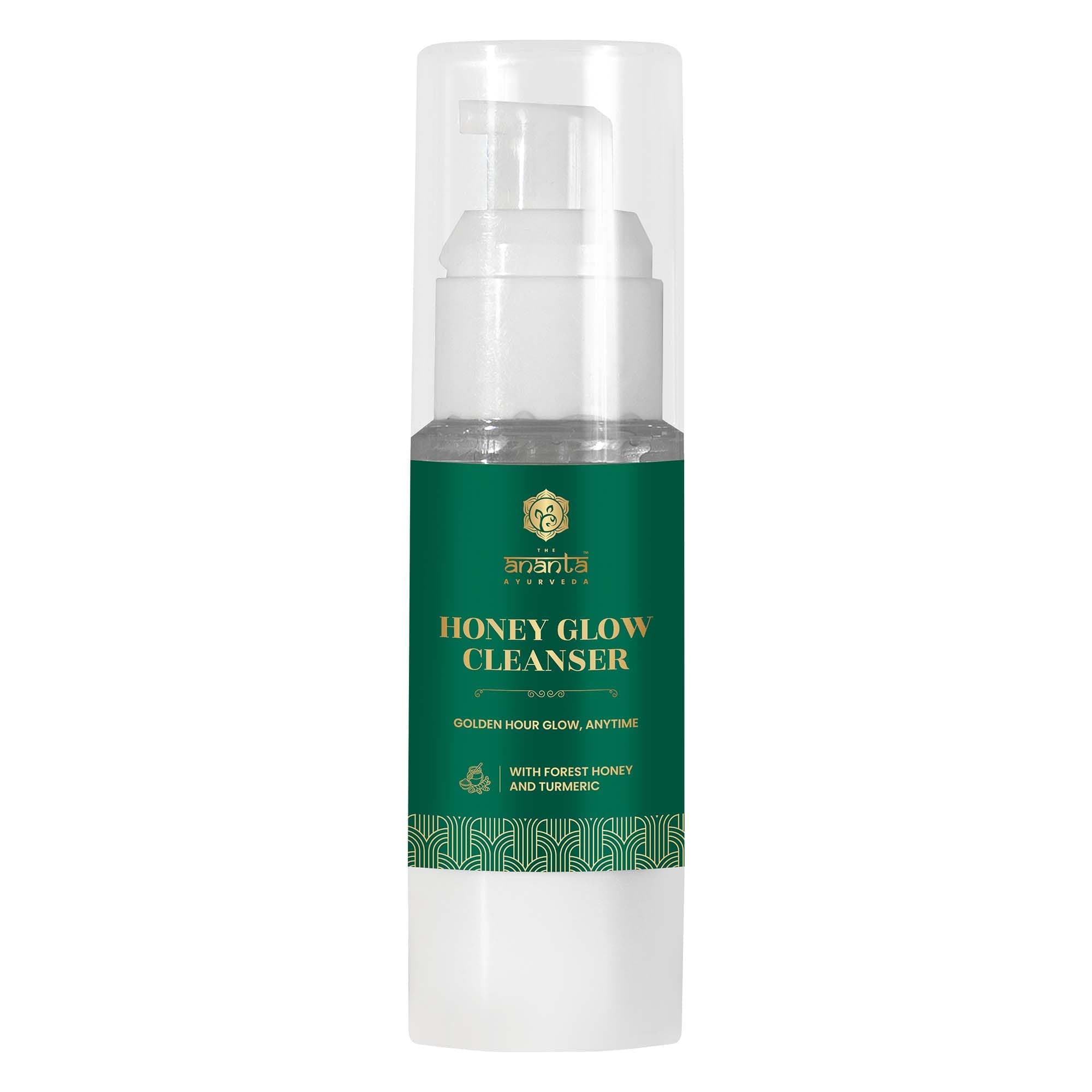 The Ananta Ayurveda 2 Drop Face Wash | Honey Glow Ayurvedic Cleanser | 1 Bottle Lasts 2–3x Longer | Chemical-Free Herbal Face Wash | Deep Cleansing & Skin Glow | For All Skin Types | Doctor Formulated | 30ml